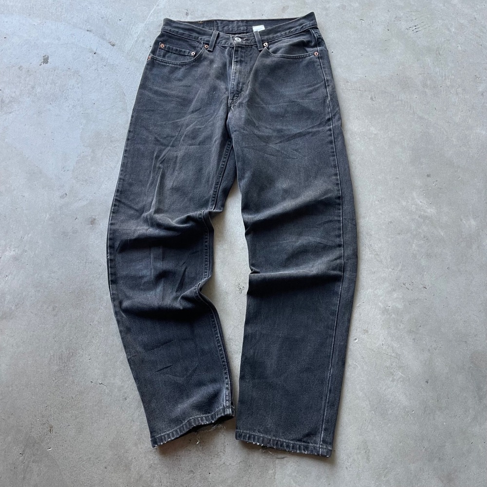 Vintage Levis 550 Relaxed Fit Jeans Faded Black Made in USA Mens 33x32 550-0271